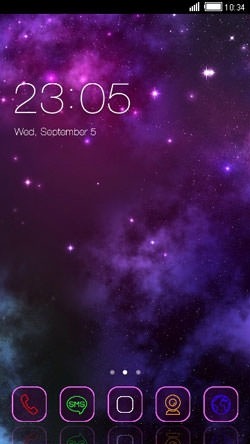 Galaxy CLauncher Android Theme Image 1