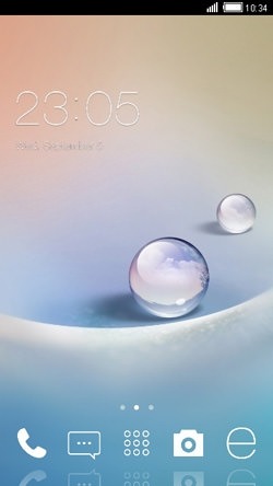 Water Drop CLauncher Android Theme Image 1