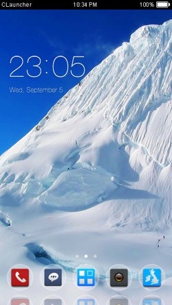 Mountain Snow CLauncher Android Theme Image 1