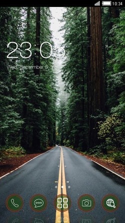 Beautiful Road CLauncher Android Theme Image 1