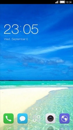 Beach CLauncher Android Theme Image 1