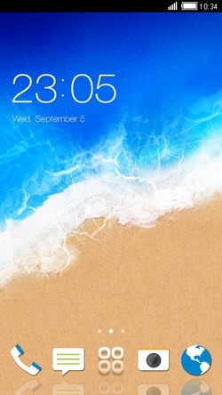 Sea Shore CLauncher Android Theme Image 1