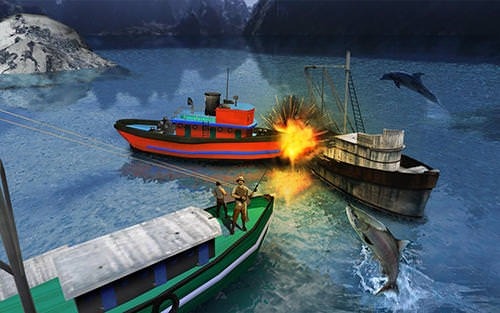 Fishing Boat Driving Simulator 2017: Ship Games Android Game Image 2