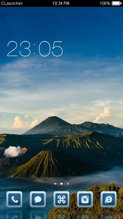 Mountain CLauncher Android Theme Image 1