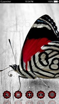 Butterfly CLauncher Android Theme Image 1