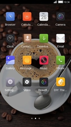 Coffee Love CLauncher Android Theme Image 2