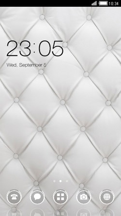 Pure White CLauncher Android Theme Image 1