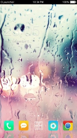 Rain Drops CLauncher Android Theme Image 1