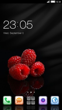 Raspberry CLauncher Android Theme Image 1