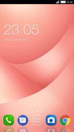 Pink CLauncher Android Theme Image 1