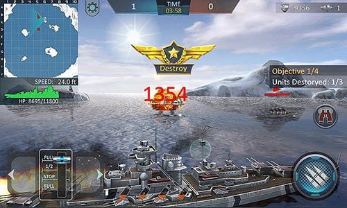 Warship Attack 3D Android Game Image 2