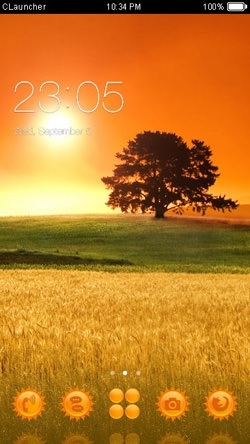Sunset CLauncher Android Theme Image 1