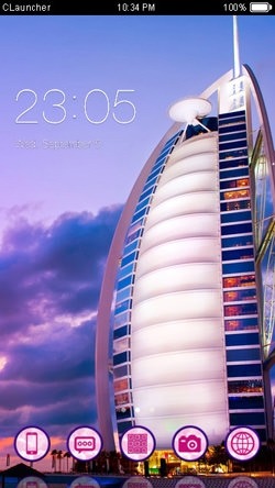 Burj Al Arab CLauncher Android Theme Image 1