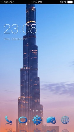 Burj Khalifa CLauncher Android Theme Image 1