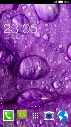 Purple Dew CLauncher Android Theme Image 1