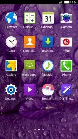 Purple Dew CLauncher Android Theme Image 2