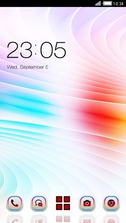 Color Strips CLauncher Android Theme Image 1