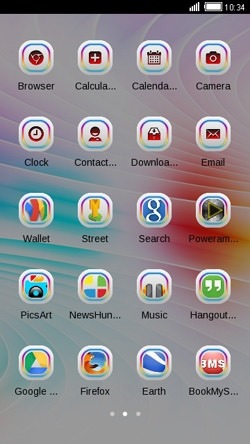 Color Strips CLauncher Android Theme Image 2