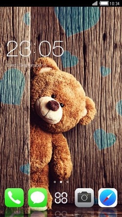 Teddy Bear CLauncher Android Theme Image 1