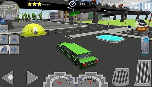 Mr. Blocky White House Driver Android Game Image 1