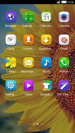 Sunflower CLauncher Android Theme Image 2