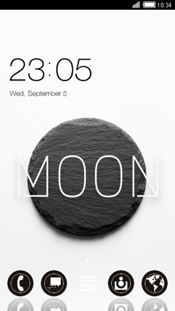 Moon Stone CLauncher Android Theme Image 1
