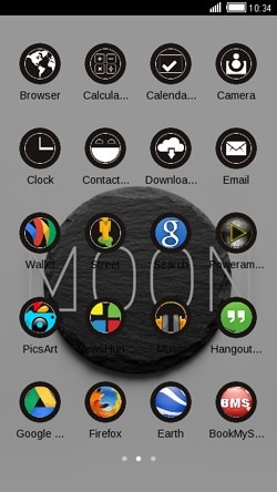 Moon Stone CLauncher Android Theme Image 2