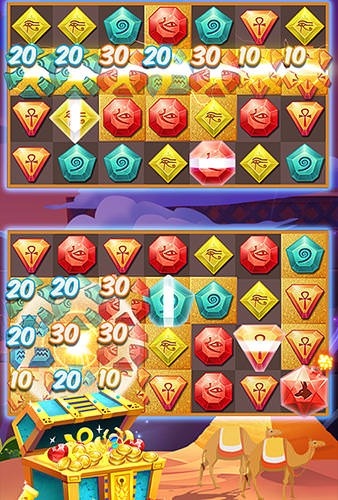 Egypt Jewels: Gems Match 3 Digger Android Game Image 1