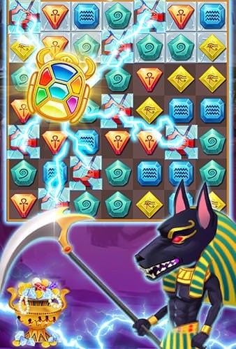 Egypt Jewels: Gems Match 3 Digger Android Game Image 2