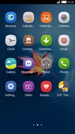 Maple Leaf CLauncher Android Theme Image 2