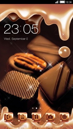 Chocolate CLauncher Android Theme Image 1