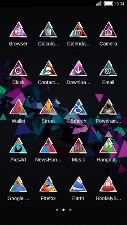 Triangles CLauncher Android Theme Image 2