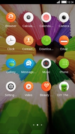 Color Pencils CLauncher Android Theme Image 2