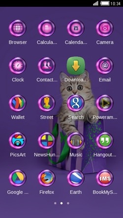 Cute Cat CLauncher Android Theme Image 2