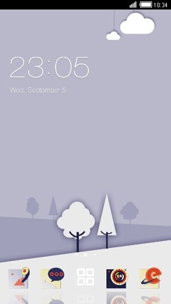 World Of Snow CLauncher Android Theme Image 1