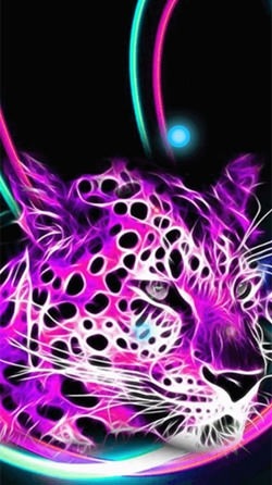 Neon Animals Android Wallpaper Image 2