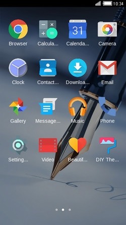 Pen CLauncher Android Theme Image 2