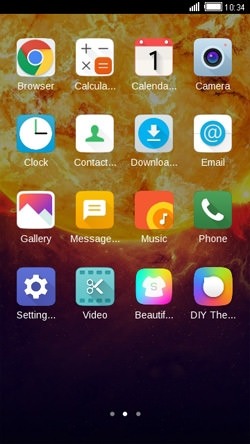 Sun CLauncher Android Theme Image 2