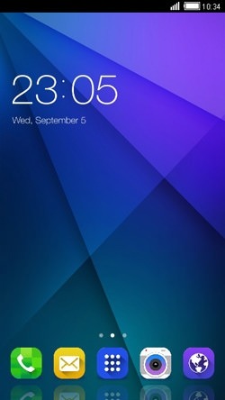 Blue Design CLauncher Android Theme Image 1