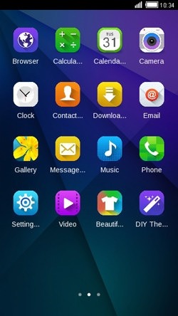Blue Design CLauncher Android Theme Image 2