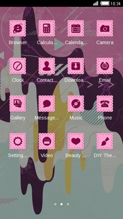 Pink Ice Cream CLauncher Android Theme Image 2
