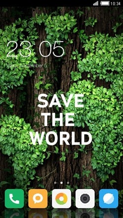 Save World CLauncher Android Theme Image 1