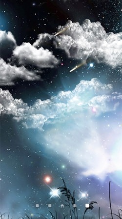Meteor Shower Android Wallpaper Image 1