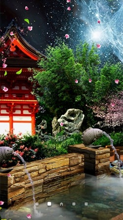 Eastern Garden Android Wallpaper Image 1