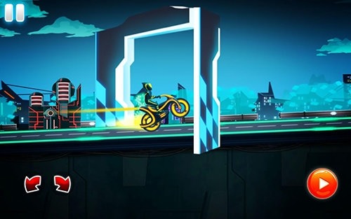 Bike Race Game: Traffic Rider Of Neon City Android Game Image 2