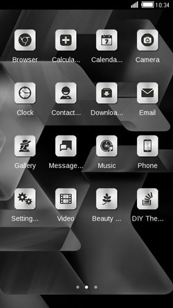 Silver CLauncher Android Theme Image 2