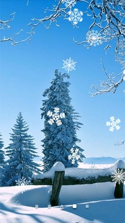 Snowfall Android Wallpaper Image 1