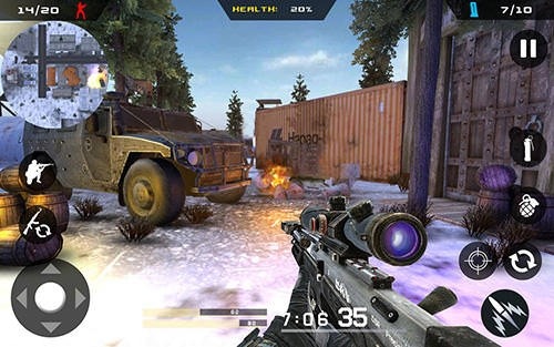 Winter Mountain Sniper: Modern Shooter Combat Android Game Image 1