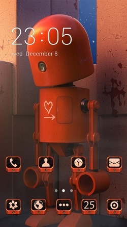 Robot CLauncher Android Theme Image 1