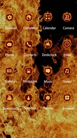 Flame CLauncher Android Theme Image 2